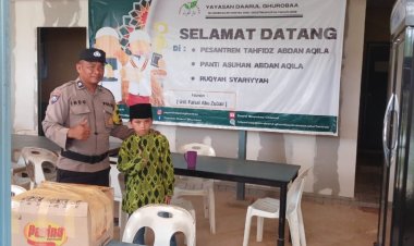 Polsek Sekupang berbagi di Panti asuhan dalam Jumat berkah