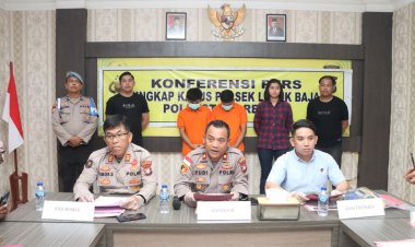 Kapolsek Lubuk Baja Gelar Konferensi Pers Ungkap Pelaku Pemerasan Terhadap WNA Singapore