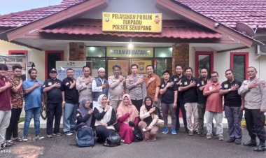 Kapolsek Sekupang silaturahmi dengan PPK dan Panwascam Sekupang