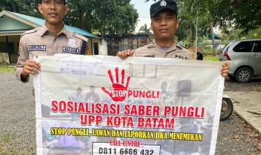 Personil Bhabinkamtibmas Polsek Batu Ampar Sosialisasikan Saber Pungli
