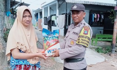 Bagikan Sembako, Salah satu Program Polsek Sekupang setiap harinya