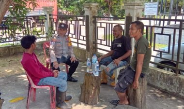 Sambang Warga personil Polsek Batu Ampar , Wujudkan Kamtibmas Aman dan Kondusif.