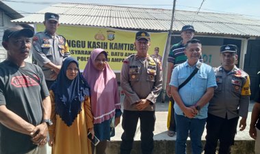 Kegiatan Minggu Kasih Kamtibmas bersama warga Kelurahan Batu merah