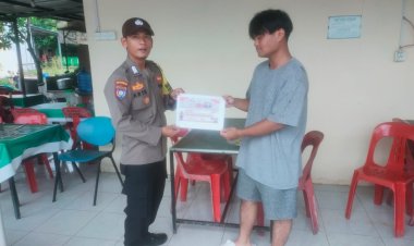 Sosialisasi Penerimaan Anggota POLRI oleh Bhabinkamtibmas Kelurahan Sagulung Kota