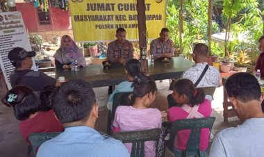 Kegiatan Jumat Curhat Polsek Batu Ampar Bersama Warga Rw 03 Kelurahan Seraya kec.Batu ampar