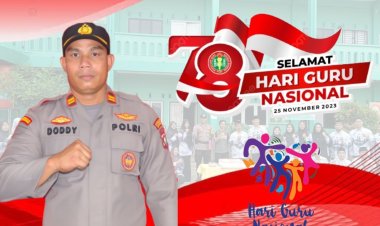 Hari Guru Nasional, Polsek Bengkong dan Siswa SMK Nurul Jadid Beri Kejutan