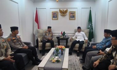 Dikunjungi Kaops NCS, Gus Yahya Nilai Polri Berhasil Jaga Ketentraman Jelang Pemilu