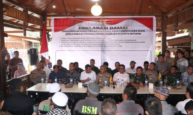 Seluruh Elemen Masyarakat Deklarasi Ciptakan Bitung Damai