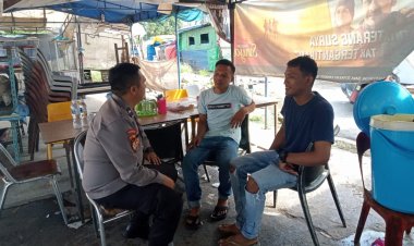 Personil Polsek batu ampar, Sambang , Dialogis, Ajak Warga Wujudkan Kamtibmas Aman dan Kondusif.