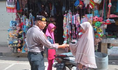 Batara Biru Sekupang sambang dan himbauan di pasar Tiban Center