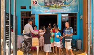 Polsek Sei Beduk Sumbangkan Bantuan Sosial ke Panti Asuhan El Shadai
