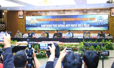 Jadikan Sepak Bola Indonesia Lebih Baik, Polri dan PSSI Sikat Mafia Skor