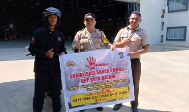 Gencarkan Sosialisasi Saber Pungli Bhabinkamtibmas Polsek Sekupang sambangi Satpam Perusahaan