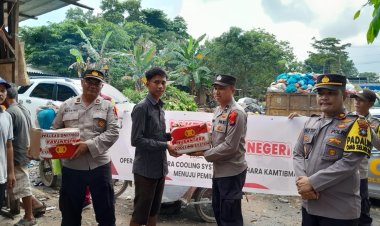Bantuan Sosial Polsek Sagulung Memelihara Kamtibmas di Kecamatan Sagulung, Kota Batam