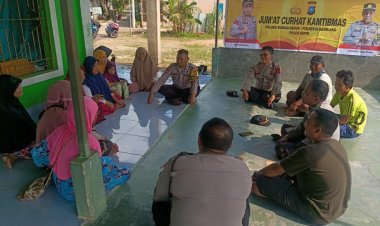 Giat Curhat Jum’at Kamtibmas & Pembagian Bansos Polsek Sei Beduk Bersama Masyarakat RT 01 RW 07 Kel. Tanjung Piayu
