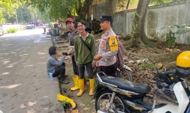 Polsek Batu Ampar Sambangi Warga untuk Menciptakan Cooling System Jelang Pemilu Damai 2024