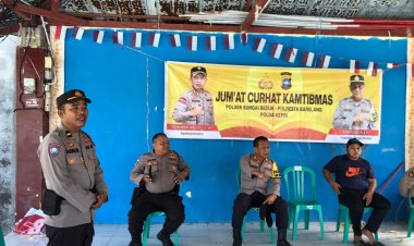 Giat Jum’at Curhat Kamtibmas & Pembagian Bansos Polsek Sungai Beduk Bersama Masyarakat di Perumnas Kel. Duriangkang