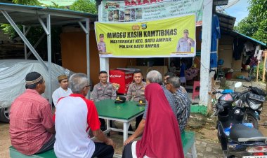 Minggu Kasih Kamtibmas bersama Warga kelurahan Batu merah Kec.Batu Ampar