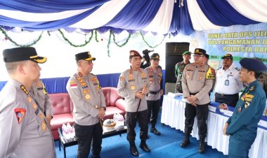 KABARESKIRIM POLRI CEK LANGSUNG POS TERPADU DAN POS PAM NATARU 2024 DI BATAM