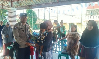 Giat Minggu kasih & Bansos Polsek Sungai Beduk Bersama Panti Asuhan Al Amin Nahdlatul Wathan dan Masyarakat Perumnas Kel. Duriangkang