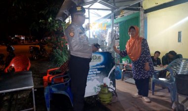 Patroli Cipta kondisi Polsek Batu ampar Sampaikan Himbauan Kamtibmas kepada masyarakat