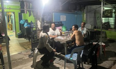 Polsek Sungai Beduk melaksanakan Patroli dialogis dan himbauan kepada Warga Kecamatan Sungai Beduk