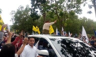 Antusiasme Meluap: Puluhan Ribu Relawan Dukung Prabowo-Gilbran di Temenggung Abdul Jamal
