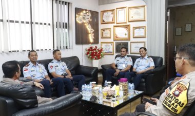 Kapolresta Barelang Terima Kunjungan Silaturahmi Danlanud Hang Nadim Batam