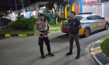 Patroli Polsek Lubuk Baja Sampaikan Himbauan Kamtibmas kepada masyarakat