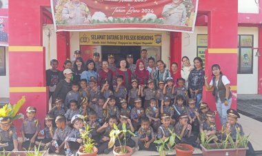 Semangat Edukasi: Murid TK Sinar Timur Bengkong Belajar Kepolisian di Mapolsek Bengkong