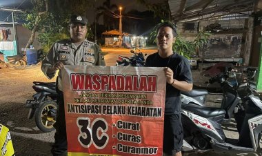 Batara Biru Polsek Sungai Beduk laksanakan patroli dan sambang dialogis berikan rasa aman, Cegah Tindak Kriminal