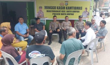 Minggu Kasih Kamtibmas bersama masyarakat kelurahan Batu merah Kec.Batu Ampar - kota Batam