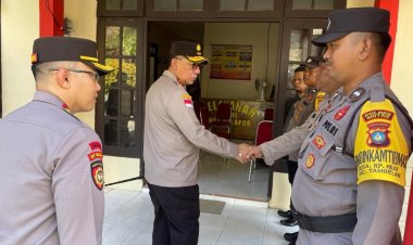 Kapolda Kepri dan Kapolres Bintan Kunjungan Kerja Ke Polsek Tambelan.