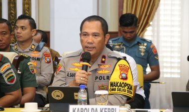 WAKAPOLDA KEPRI HADIRI RAPAT FORKOPIMDA PERSIAPAN PEMILU SERENTAK 2024