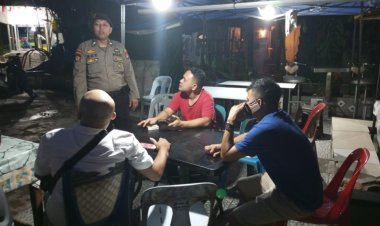 Kegiatan Patroli Cipta kondisi Polsek Batu ampar Sampaikan Himbauan Kamtibmas kepada masyarakat