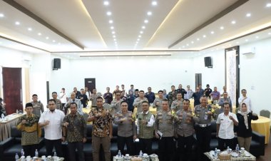 Rakor Distribusi Logistik Pemilu, Polres Bintan Siap Lakukan Pengawalan