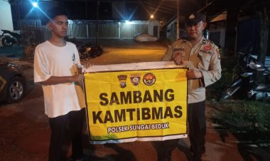 Batara Biru Polsek Sungai Beduk laksanakan patroli dan sambang dialogis berikan rasa aman, Cegah Tindak Kriminal