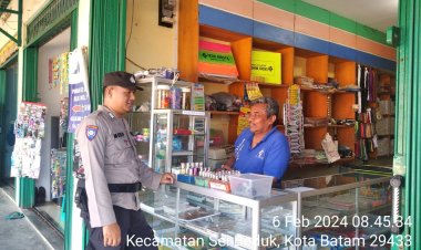 Sambang Bhabinkamtibmas Ajak Warga Wujudkan Kamtibmas Aman dan Kondusif.