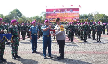 Giat kunjungan kerja Kapolda Kepri ke Mako Yon Marinir 10 SBY, Yonif Raider 136, dan Mako Satbrimob Polda Kepri