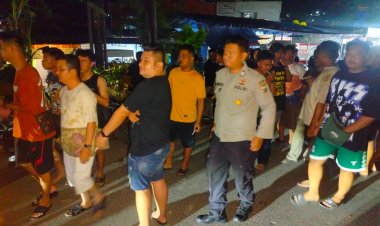 Patroli Cipkon Polsek Sungai Beduk, Cegah Aksi Kejahatan Dan Sampaikan Himbauan Kamtibmas