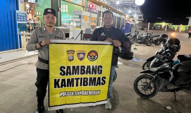 Batara Biru Polsek Sungai Beduk laksanakan patroli dan sambang dialogis berikan rasa aman, Cegah Tindak Kriminal