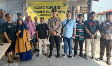 Giat Jumat Curhat Polsek Batu Ampar Dengan masyarakat  kelurahan Batu Merah kec.Batu ampar
