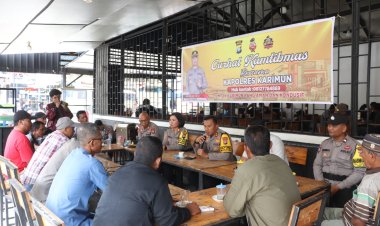 Curhat Kamtibmas & Tali Asih, Kapolres Karimun Sambangi Masyarakat Kec. Meral