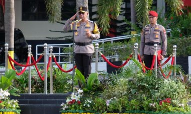 polda kepri laksanakan apel pergeseran personel BKO pengamanan TPS di wilayah hukum polda kepulauan riau