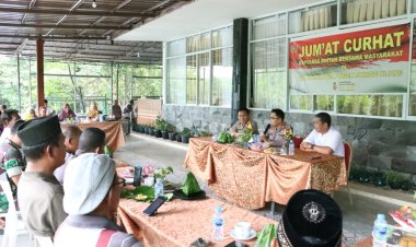 Ini Pesan Kapolres Bintan Dalam Jumat Curhat Bersama Masyarakat Kelurahan Kawal