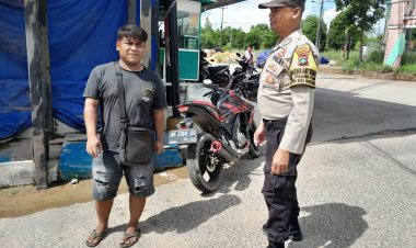 Cipkon  Polsek Sungai Beduk, Berikan Rasa Aman Kepada Masyarakat Dalam Rangka Masa Tenang Pemilu 2024