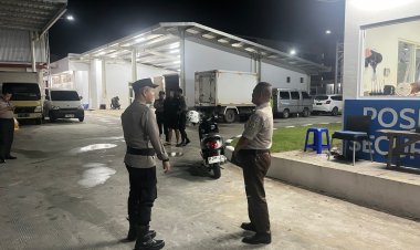 Patroli Cipkon Polsek Sungai Beduk, Cegah Aksi Kejahatan Dan Sampaikan Himbauan Kamtibmas