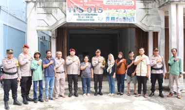 Satu Hari Jelang Pemilu, Pamatwil Dan Kapolres Karimun Cek Kesiapan TPS