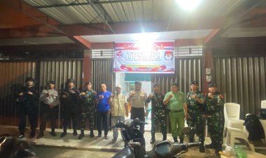 Tingkatkan Keamanan, Gabungan TNI-Polri Laksanakan Patroli Malam Hari Jelang Pencoblosan
