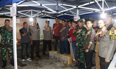 Kapolresta Barelang Bersama Dandim 0316 Batam Lakukan Patroli Pengecekan TPS Pastikan Kesiapan Pemilu